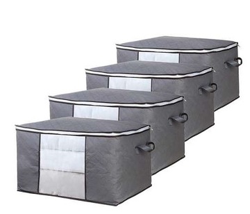 4 SZT TORBA ORGANIZER DO PRZECHOWYWANIA UBRAŃ 60x43x35