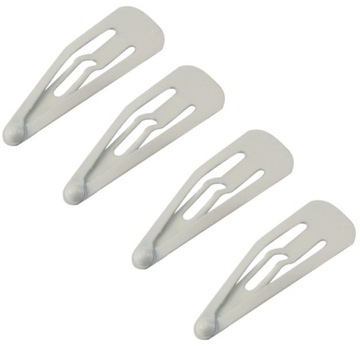 SPINKI DO WŁOSÓW PYKI BIAŁE 3 cm - 4 SZTUKI