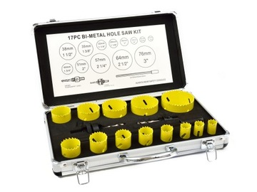 КОРОНКИ ПО МЕТАЛЛУ ДЕРЕВЯННЫЕ БИМЕТАЛЛИЧЕСКИЕ КОРОНКИ 17 шт.