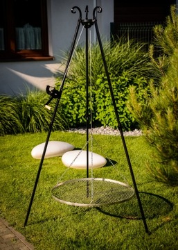 Садовый гриль-штатив, решетка 185 мм, фокусное расстояние 60 см