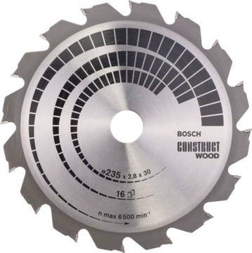 BOSCH PRO TARCZA TNĄCA CONSTRUCT WOOD 235X30X2.8