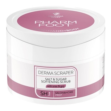 DERMA SCRAPER peeling solno-cukrowy do stóp i ciała 200g