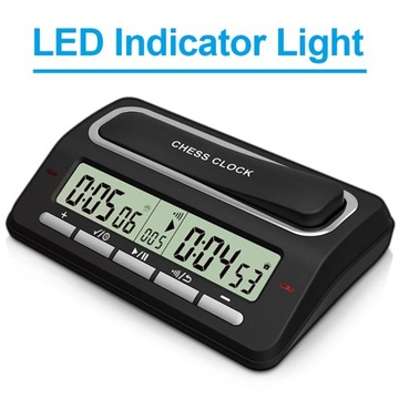 Цифровые шахматные часы черные