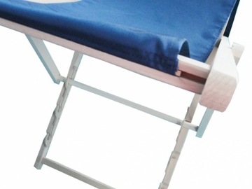 Деревянный шезлонг с подлокотником, складной, бук