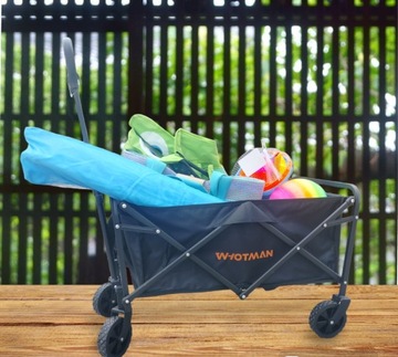 СКЛАДНАЯ КЕМПИНГОВАЯ ТУРИСТИЧЕСКАЯ ТРАНСПОРТНАЯ САДОВАЯ ПЕРЕВОЗКА 100 Л ЧЕРНАЯ