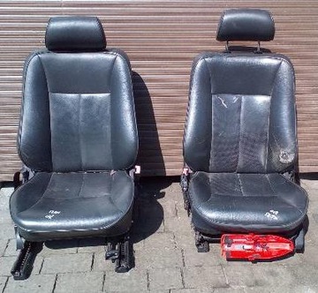 передние и задние сиденья, седан, кожа MERCEDES W210