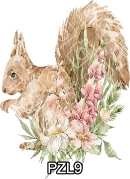 Вафли на торт День рождения ЛЕСНЫЕ ЖИВОТНЫЕ Украшение Сахарный принт 10х14см