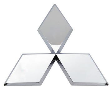 Логотип эмблема Mitsubishi хром 43x33