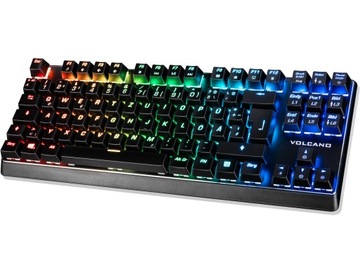 МЕХАНИЧЕСКАЯ КЛАВИАТУРА MODECOM VOLCANO RGB + БЕСПЛАТНАЯ ПОДСТАВКА ДЛЯ ТЕЛЕФОНА