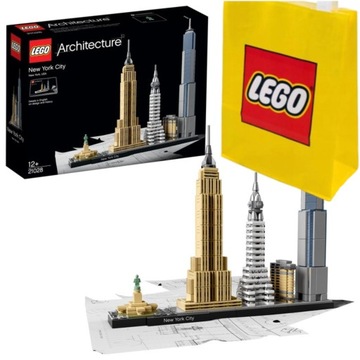 LEGO ARCHITECTURE Nowy Jork ZESTAW 21028 NOWY 12+ ICON NEW YORK CITY +TORBA
