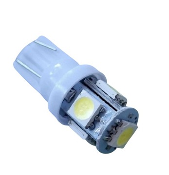 POSTOJÓWKI-DIODY-LED-ŻARÓWKI W5W BIAŁE SMD 1 szt EXTRA BIEL