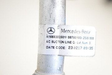 MERCEDES W166 GLE350D 2016 LHD A/C WAZ KLIMATIZACE PŘÍVOD TRUBKY