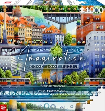 PUZZLE TYTUS BRZOZOWSKI - WARSZAWSKIE MOSTY - 1000