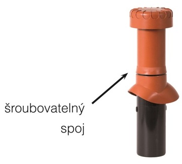 Wentylator długi 100 brązowy