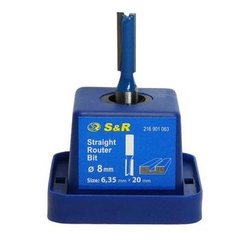 Резак по дереву S&R, палец 6,35x20 мм