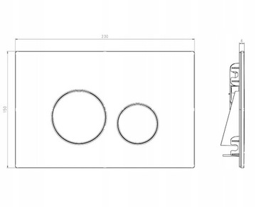 Кнопка смыва Werit JomoTech Switch белая