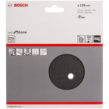 PAPIER ŚCIERNY NA RZEP F355 150mm ZIARNO Z100 2608605125 BOSCH OPAK 5SZT