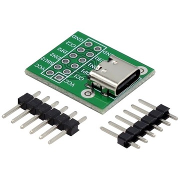 Gniazdo USB-C port żeński 12 pin DIP na PCB do lutowania