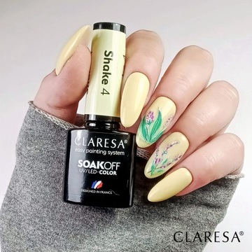 Claresa lakier hybrydowy PASTELOWY SHAKE 4 pastele