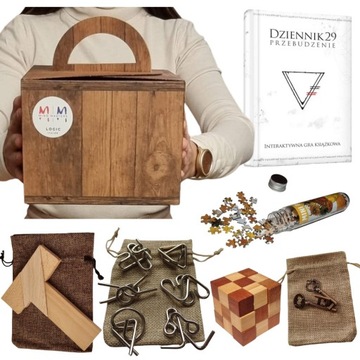 Zestaw Prezent dla 14 15 16 17 18 19 20 30 40 latka latki Mensa - LOGIC BOX