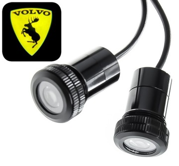 VOLVO Led Logo Projektor S40 C30 C70 S70 Łoś żółte