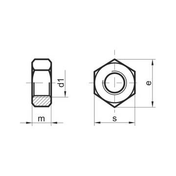 ШЕСТИГРАННАЯ ГАЙКА M1,6 DIN934 НЕРЖАВЕЮЩАЯ НЕРЖАВЕЮЩАЯ 10 ST