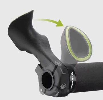 ROGI CHWYTY WSPORNIKI NA KIEROWNICĘ ROWEROWE ERGONOMICZNE FLUORESCENCYJNE