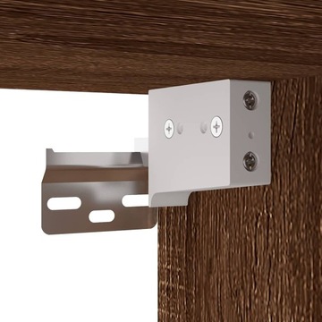 Подвесные шкафы под ТВ, 3 шт, дуб коричневый, 57х34,5х40