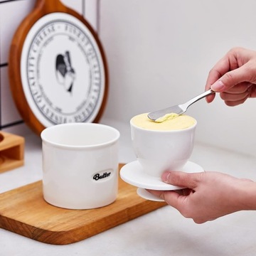 Керамическая масленка, французская масленка с крышкой, контейнер