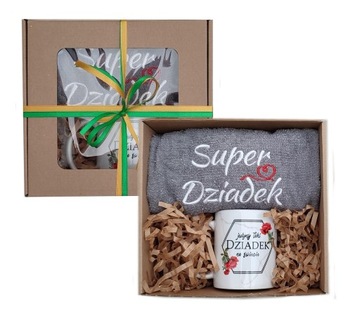 Zestaw prezentowy box z kubkiem na DZIEŃ DZIADKA urodziny imieniny 40-99