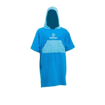 Poncho Surf Logic Junior - Cyan/Turkus- dla dzieci