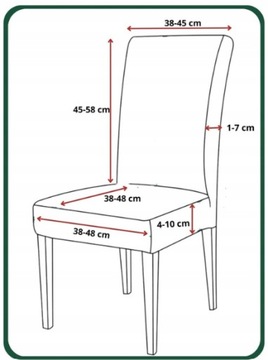 ZESTAW 6SZT. POKROWIEC NA KRZESŁO ELASTYCZNY KASZMIROWY BEŻ
