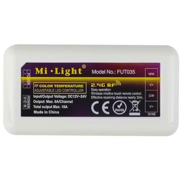 STEROWNIK Strefowy LED CCT FUT035 Mi-Light 10A