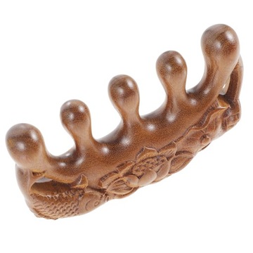 Деревянная расческа для массажа кожи головы из сандалового дерева.