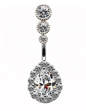 KOLCZYK DO PĘPKA PIERCING STAL CHIRURGICZNA EP-17A