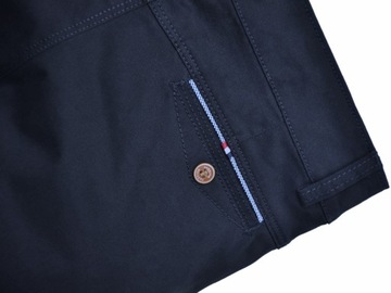 NOXY Spodnie eleganckie granatowe spodnie CHINOSY wizytowe r 134/140
