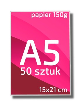 PLAKAT PLAKATY A5 PAPIER 150G 50 SZTUK