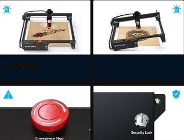 Лазерный гравировальный станок Mecpow X3 5 Вт, функция обнаружения пламени