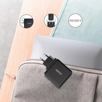 БЫСТРОЕ СЕТЕВОЕ ЗАРЯДНОЕ УСТРОЙСТВО CHOETECH USB-C PD 60W 3A