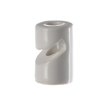RETRO LOFT CERAMICZNY HAK DO PRZEWODU 20x30mm BIAŁ
