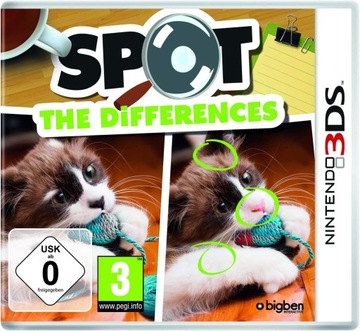 SPOT THE DIFFERENCES Znajdź różnice - Nintendo 3DS