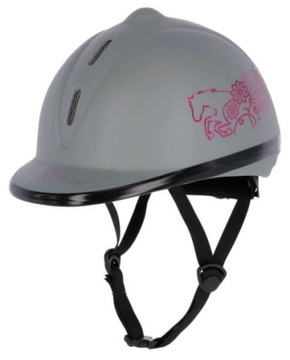 Kask jeździecki Beauty, szary, 53-57 cm, Covalliero