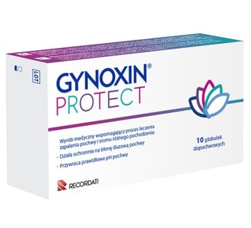 Gynoxin Protect 2g, 10 globulek dopochwowych