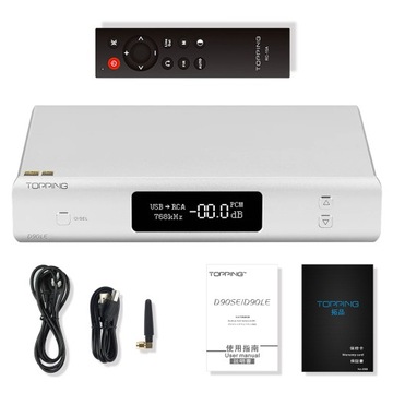 PRZETWORNIK CYFROWO-ANALOGOWY TOPPING D90LE SILVER