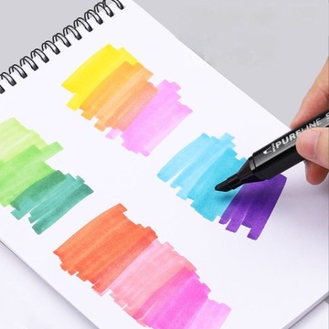 Набор из 80 маркеров PureLINE, фломастеры двусторонние + сумка.