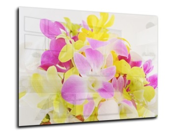 декор стеклянная закаленная панель HD 90x65 цветок