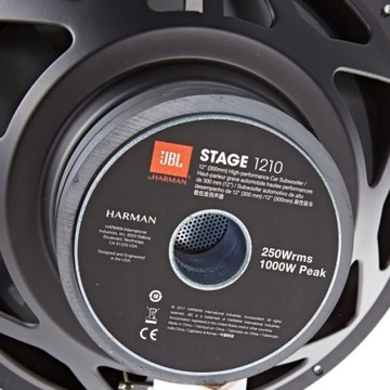 САБВУФЕР JBL STAGE 1210 НАСОВЫЙ ДИНАМИК МОЩНОСТЬ 1000ВТ