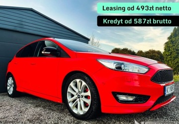 Ford Focus III Sedan Facelifting 1.5 EcoBoost 182KM 2015 Ford Focus Bezwypadkowy, FV23, Nowy rozrzad Sport, 182km,gw.12m gh 1.5