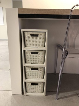 КНИЖНЫЙ ШКАФ, ШКАФ, СУНДУК, ПОЛКА С 4 КОРЗИНАМИ, РОТАН БРАНК