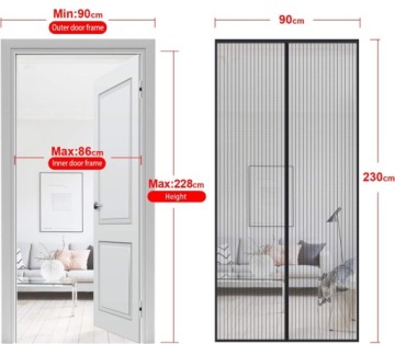 МАГНИТНАЯ МОСКИТНАЯ СЕТКА НА БАЛКОННУЮ ДВЕРЬ МАГНИТНАЯ ШТОРА 90x230